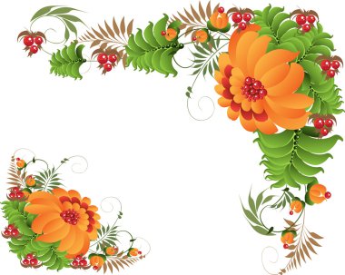 petrikovsky süs çiçekleri ile