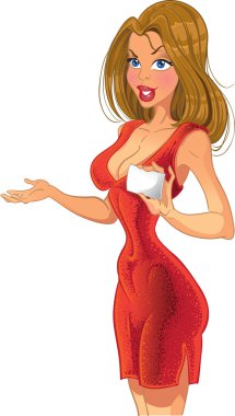 kredi kartı ile neşeli kız sarışın promo