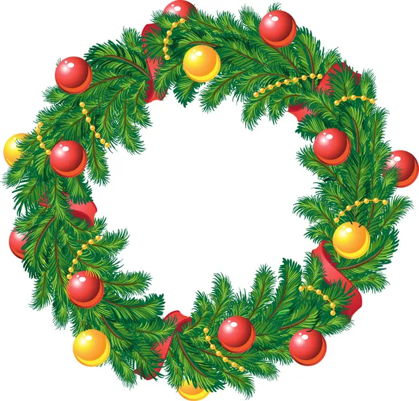 Kerstdecoratie met berrys — Stockvector