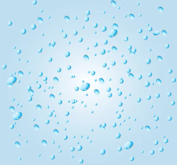 ベクトルの背景は透明な水の滴 — ストックベクタ