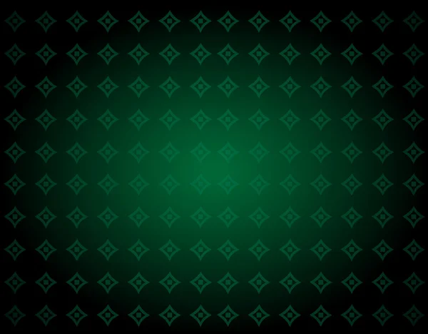 Zielone tło z ornamentem w kształcie rombu — Wektor stockowy