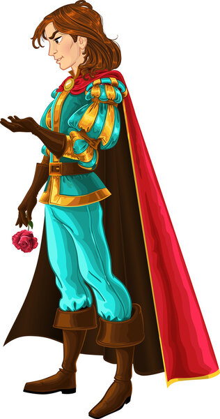 Принц в голубой и золотой с Роуз