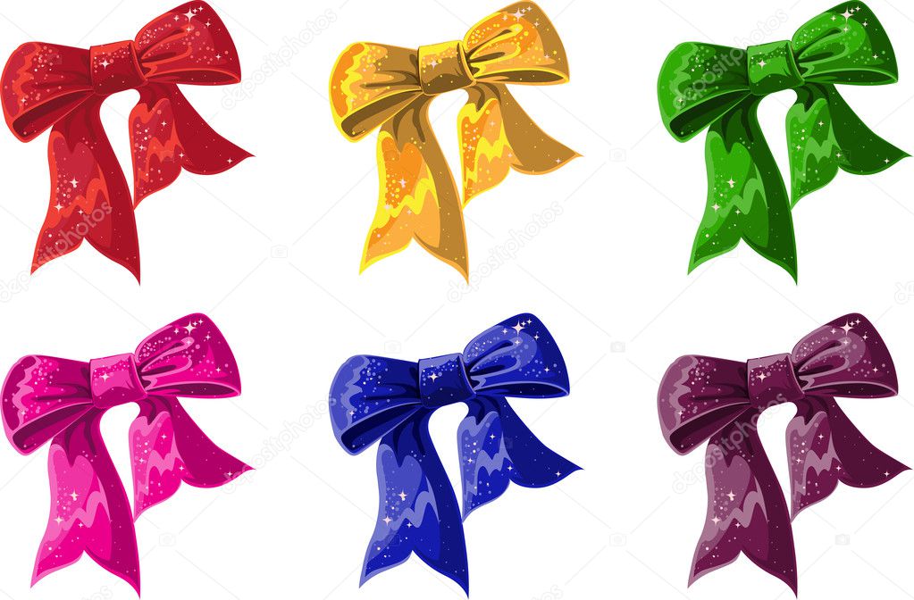 Bow of of different colors