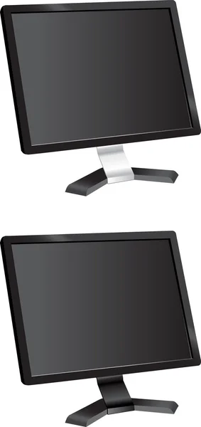 Moniteur Vector Black — Image vectorielle