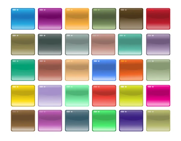Glansigt designelement i olika färg — Stock vektor