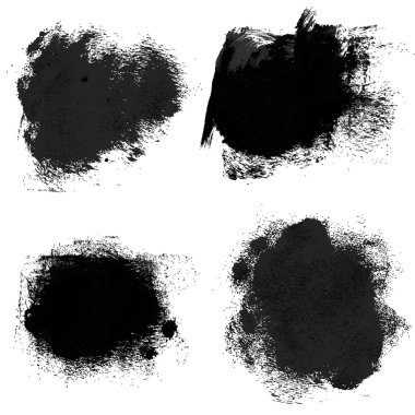 kaba baskılar ve kalın boya konturları kağıt 2. vektör çizimi