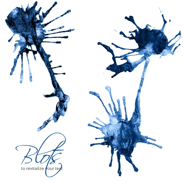 Blue blots to revitalize your text 1 — Stock Vector