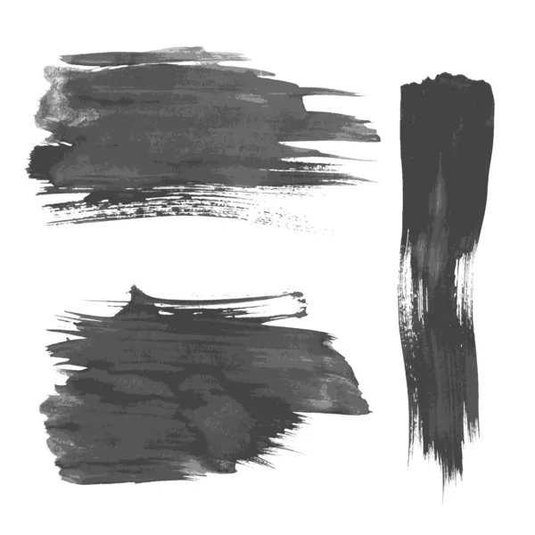 Realistische Striche gemalte nasse Farbe auf Papier 1. Vektor — Stockvektor