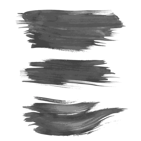 Realistische lijnen geschilderd natte verf op papier. vector — Stockvector