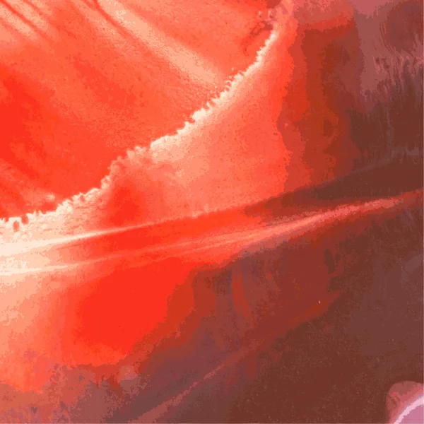 Monotypie rouge humide — Image vectorielle