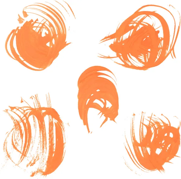 Textura manchas de pintura naranja — Vector de stock