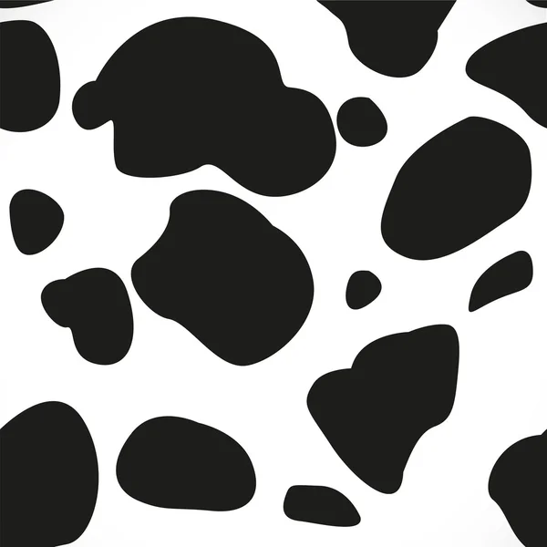 Fondo de piel manchada de vaca sin costura abstracta — Vector de stock