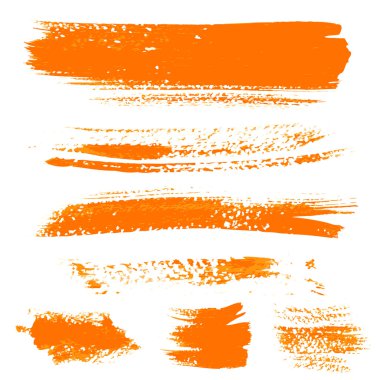 Turuncu doku kuru fırça darbeleri