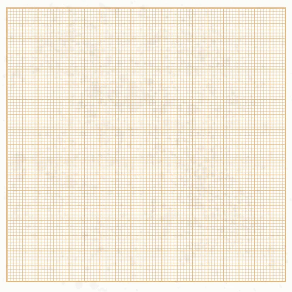 Graphe papier grunge blanc avec des cellules orange — Image vectorielle