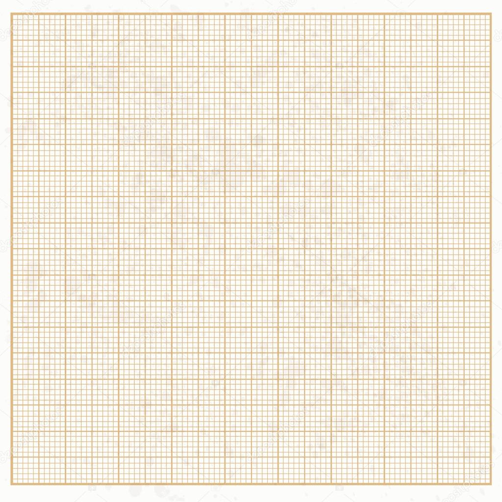 Graph paper white grunge with orange cells