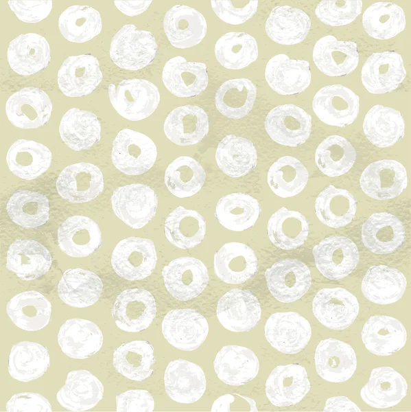 Círculos pintados sobre papel beige — Vector de stock