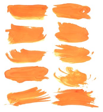 Turuncu vuruş paint