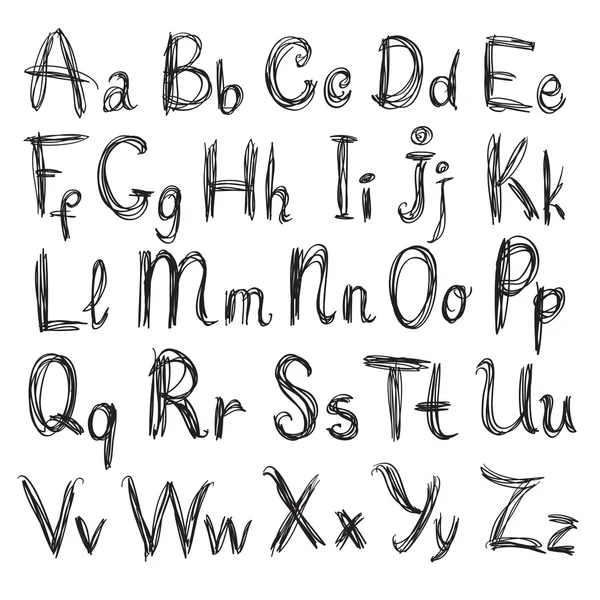 el yazısıyla yazılan komut dosyası vuruşları sert kalem.