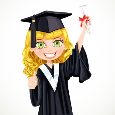 kaydırma diplomasına tutarak kız