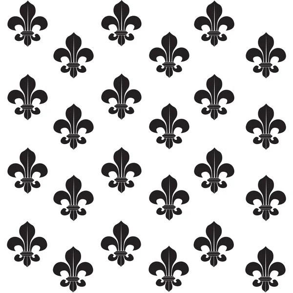 Fleur-de-lys seamless background — Stock Vector