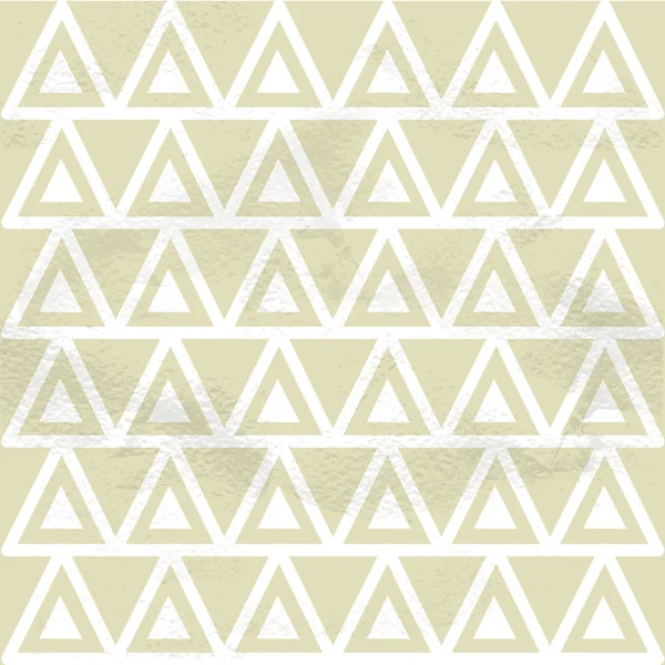 Sömlös geometriska beige mönster från trianglar — Stock vektor