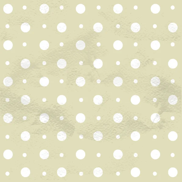 Modèle sans couture à pois blancs — Image vectorielle