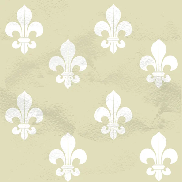 Seamless pattern from Fleur-de-lys — Stock Vector