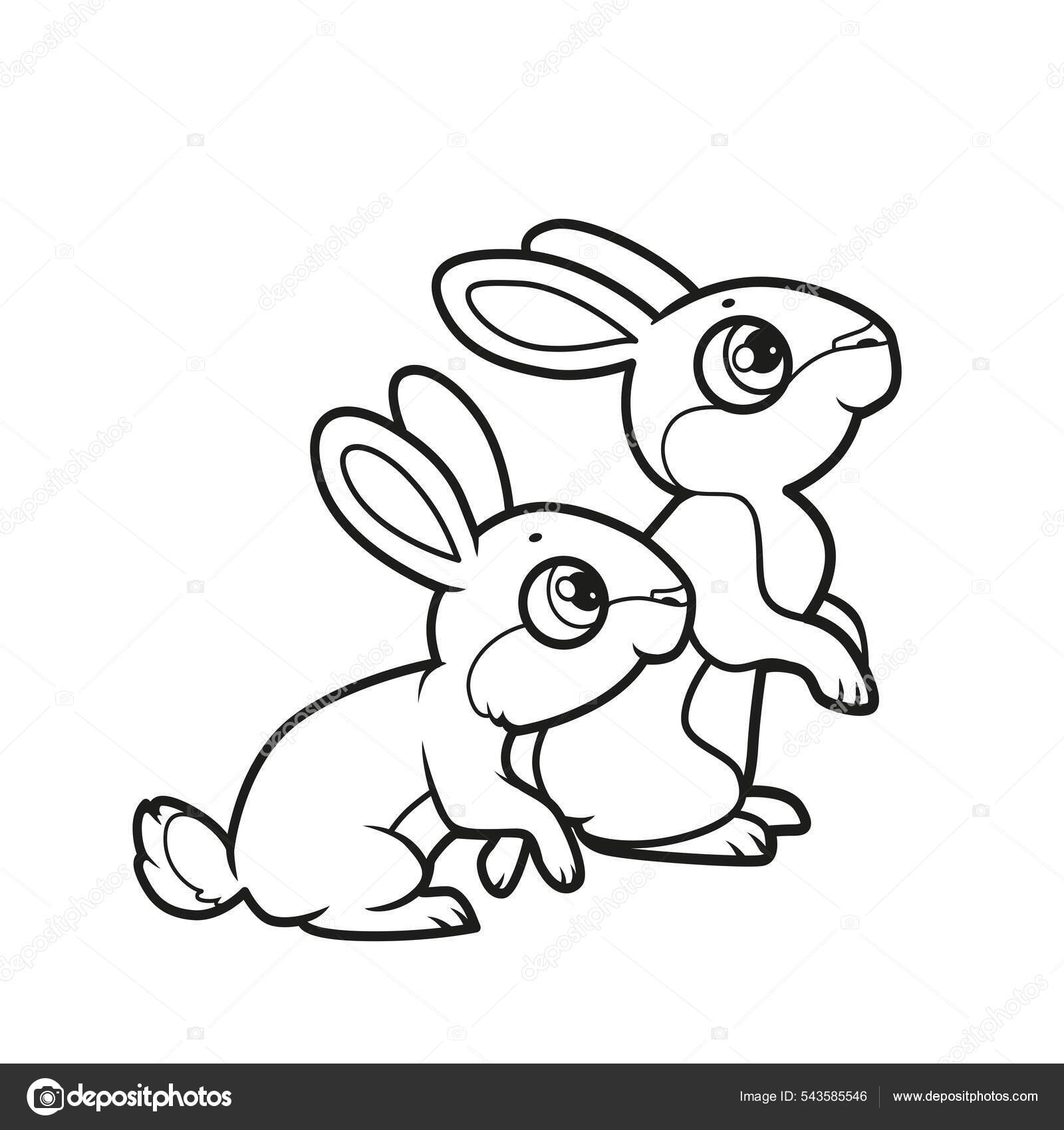 Desenhos para colorir de desenho de um coelho para colorir online  