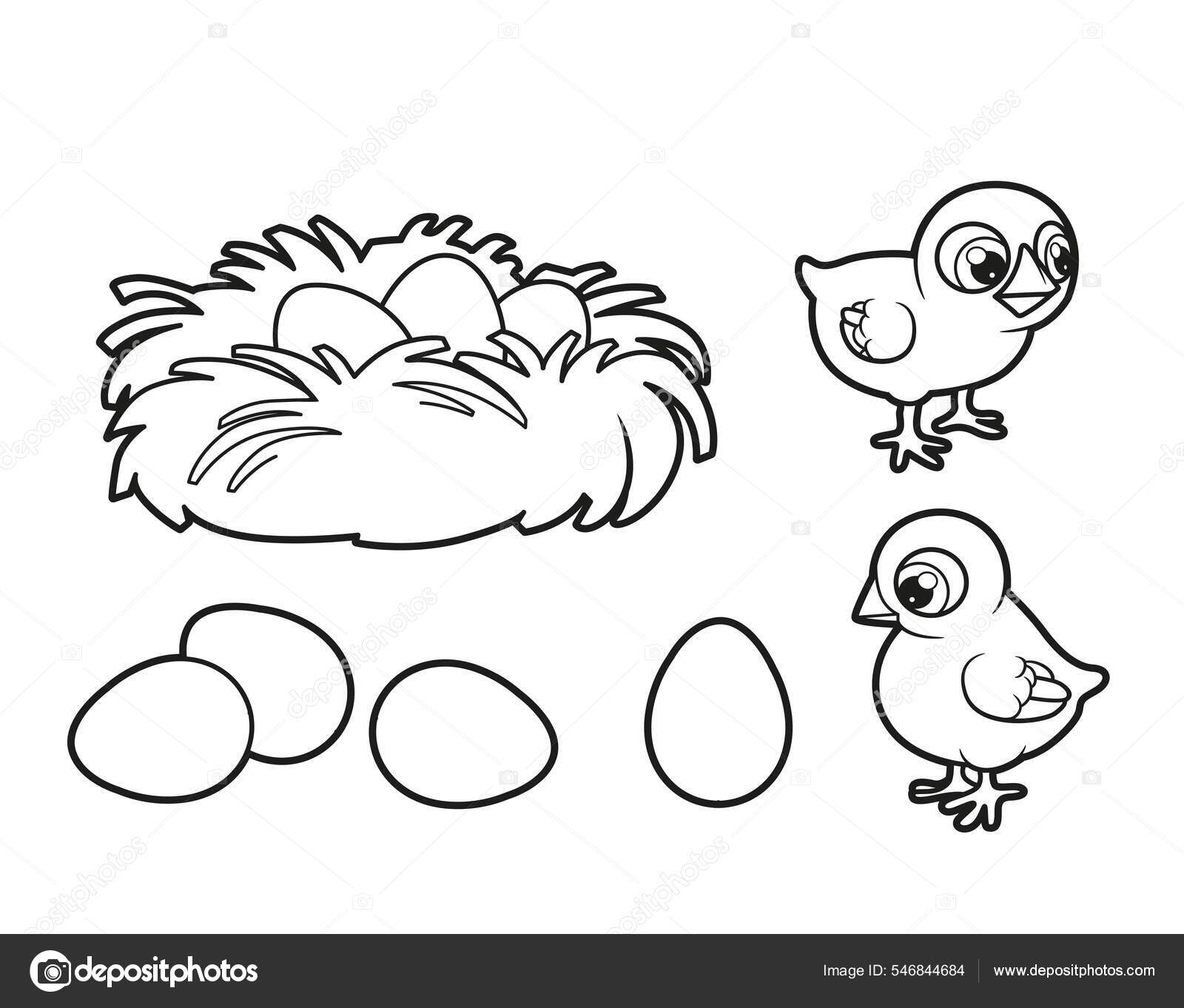 Desenhos para colorir de desenho de uma galinha da páscoa para colorir  