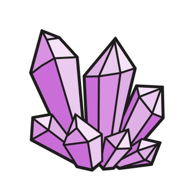 Beyaz arkaplan üzerindeki renklendirme sayfası için renk değişimi sihirli kristalleri