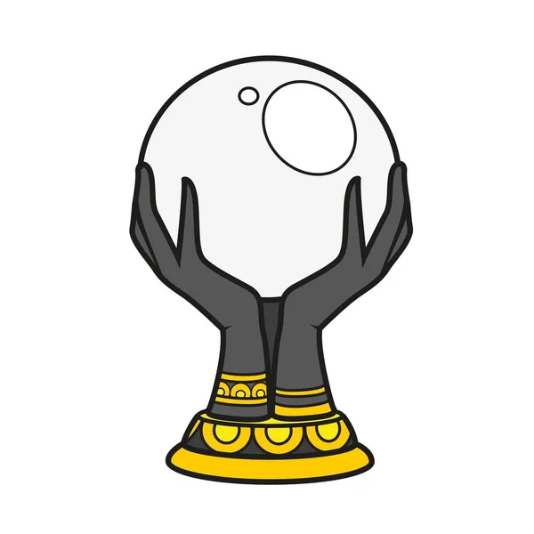 Μαγική Μπάλα Μαγική Μπάλα Ένα Ψηλό Περίπτερο Από Χέρια Παραλλαγή — Διανυσματικό Αρχείο