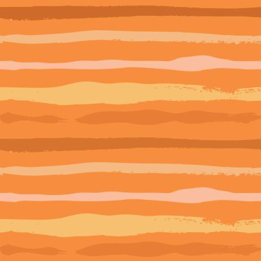 Beyaz bir arka planda, turuncu, kalın, uzun, ince, dokusal boya darbelerinin pürüzsüz deseni.