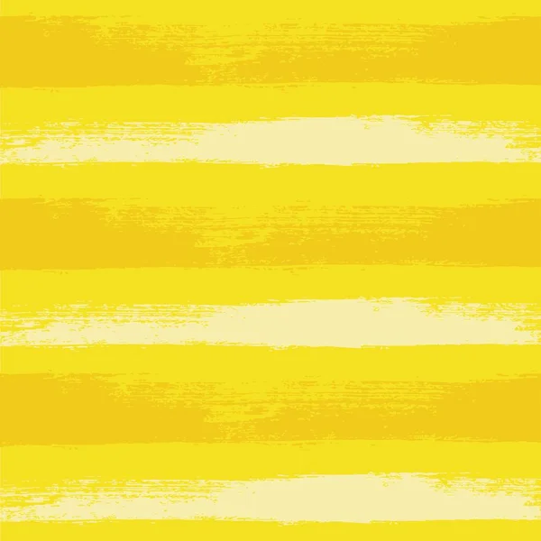 추상적으로 질감있는 노란색 배경에 칠하는 것에서 나오는 노란색 솔기없는 — 스톡 벡터