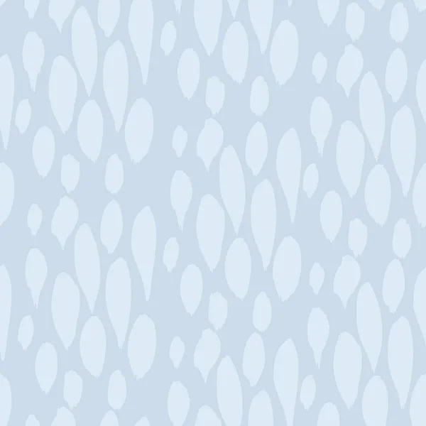 Seamless Pattern Abstract Textured Brush Long Short Strokes Blue Background — Vetor de Stock