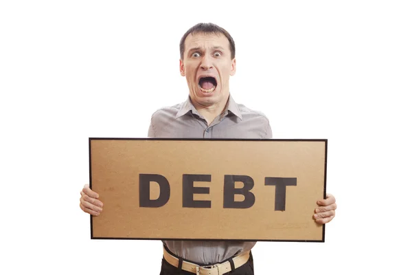 Schulden... — Stockfoto