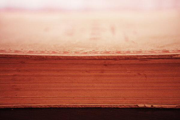 Old book close up.