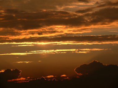 gökyüzü turuncu günbatımı