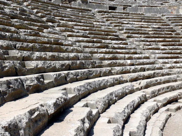 Gamla grekiska amfiteatern aspendos - Turkiet — Stockfoto