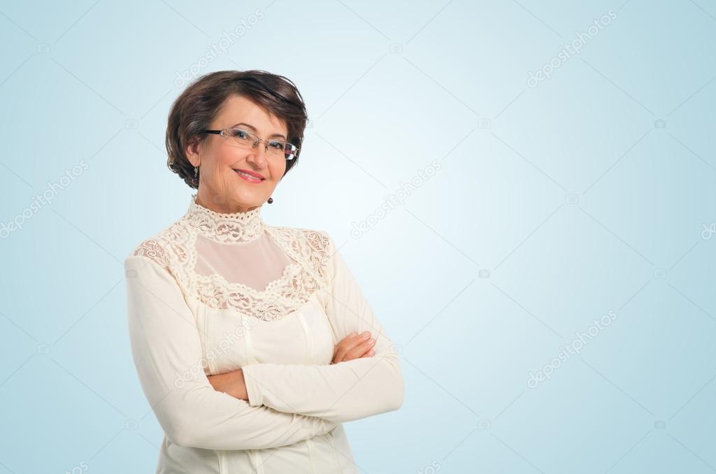 Portrait of success senior woman
