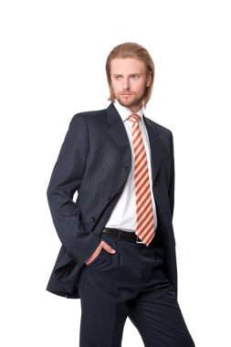 Genç iş adamının portresi