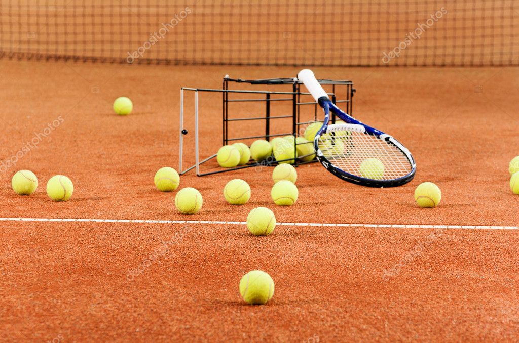 Training tennis equipment — Stock Photo © IuriiSokolov 12743793