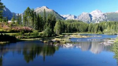 Yaz, slovak yüksek tatras içinde Strbske pleso