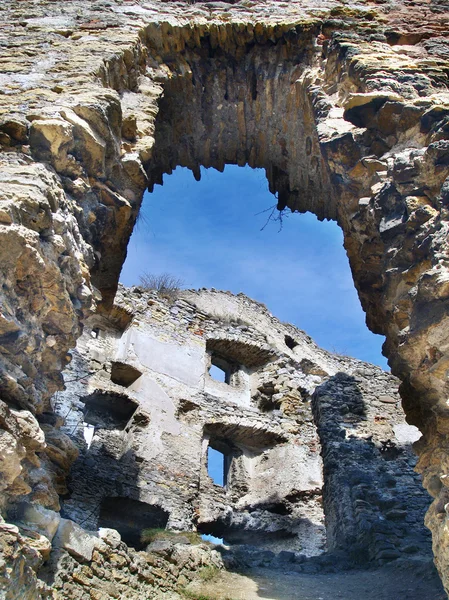 Interno in rovina del Castello di Likava, Slovacchia — Foto Stock