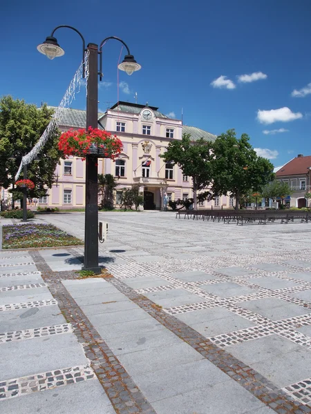 Zabytkowy county hall w liptovsky mikulas — Zdjęcie stockowe