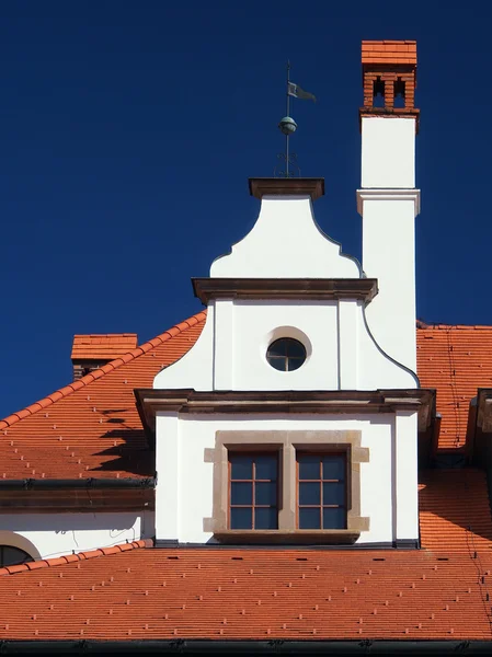 Unique medieval roof in Levoca — Stock Photo, Image
