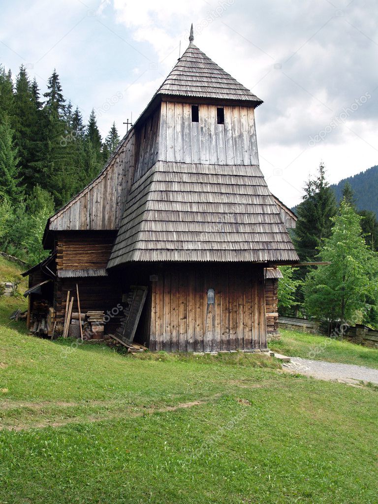 Rare wooden church in Zuberec museum