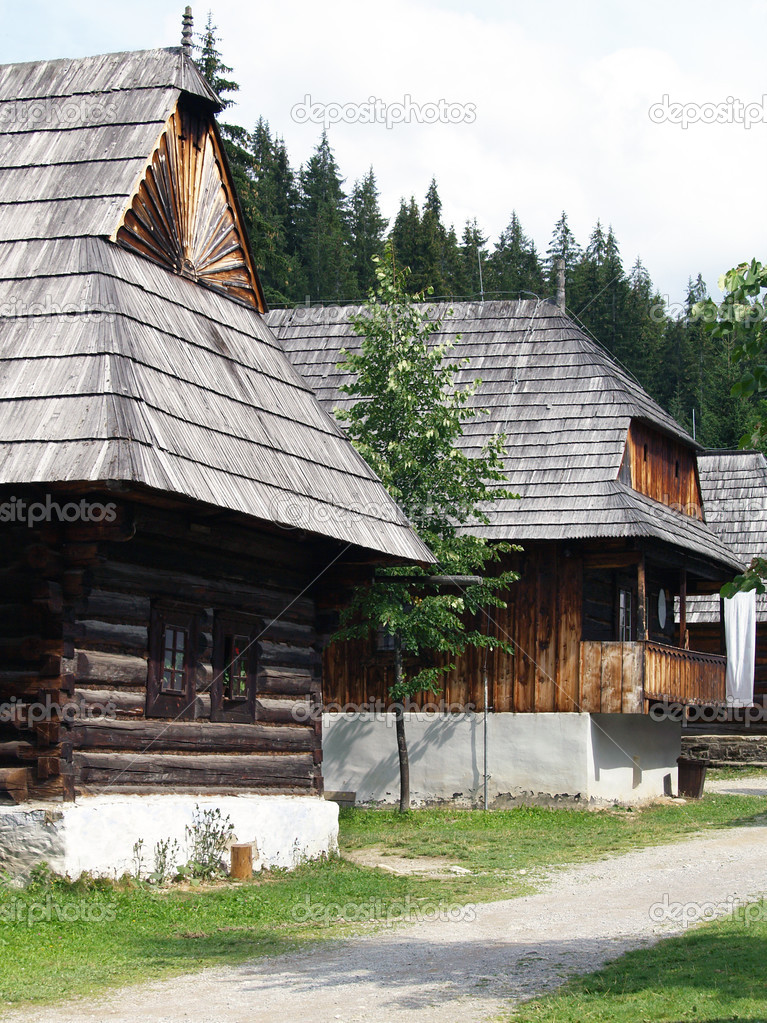 Folk houses in Zuberec museum