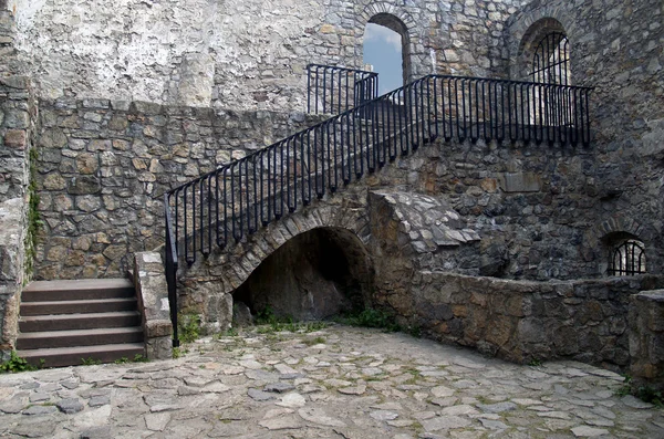 Interior of The Castle of Strecno — Stock Photo, Image