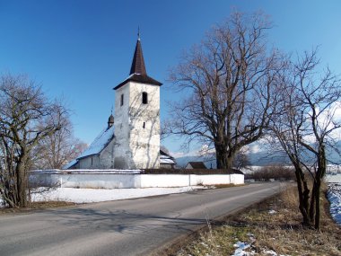All Saints church in Ludrova clipart