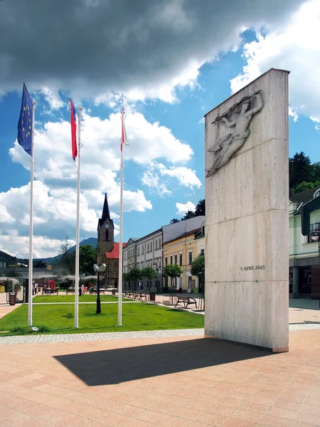 Monumento di liberazione in Dolny Kubin — Foto Stock